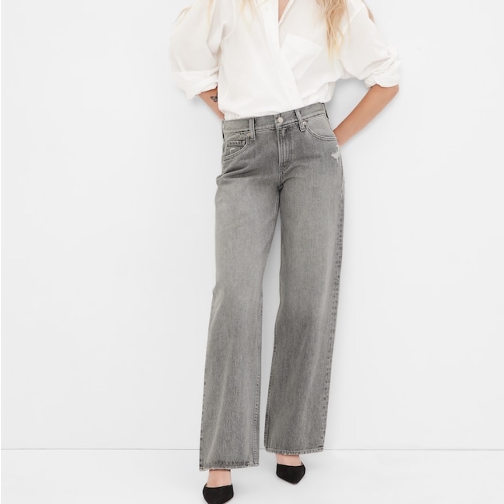 Gap Low rise stride jeans with washwell